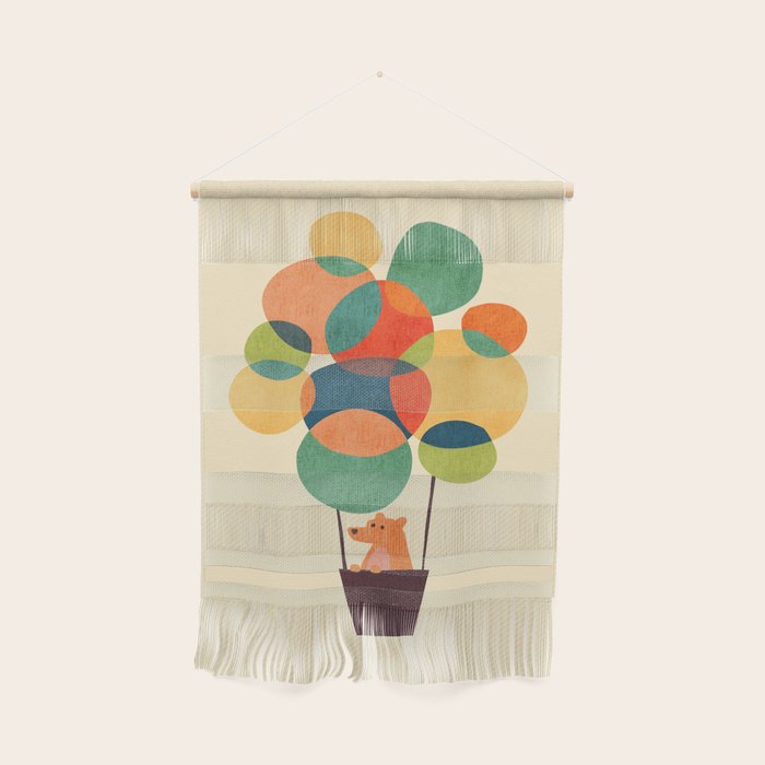 Whimsical Hot Air Balloon Wall Hanging Gallery Image 1