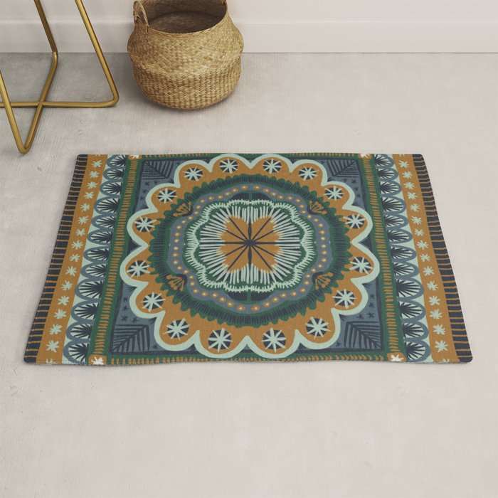 Winter Symmetric Pattern Rug Gallery Image 1