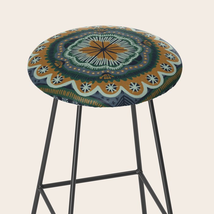 Winter Symmetric Pattern Stool Gallery Image 2