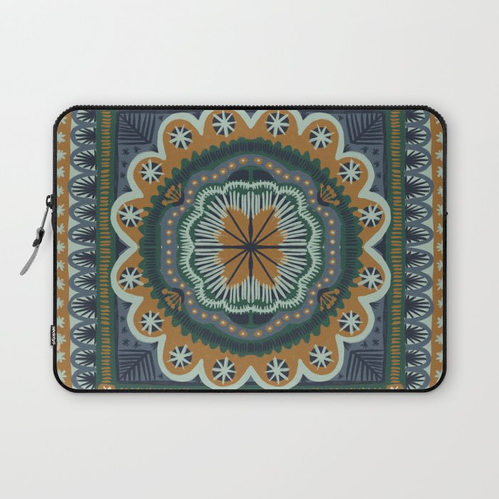 Winter Symmetric Pattern Laptop Sleeve Gallery Image 1
