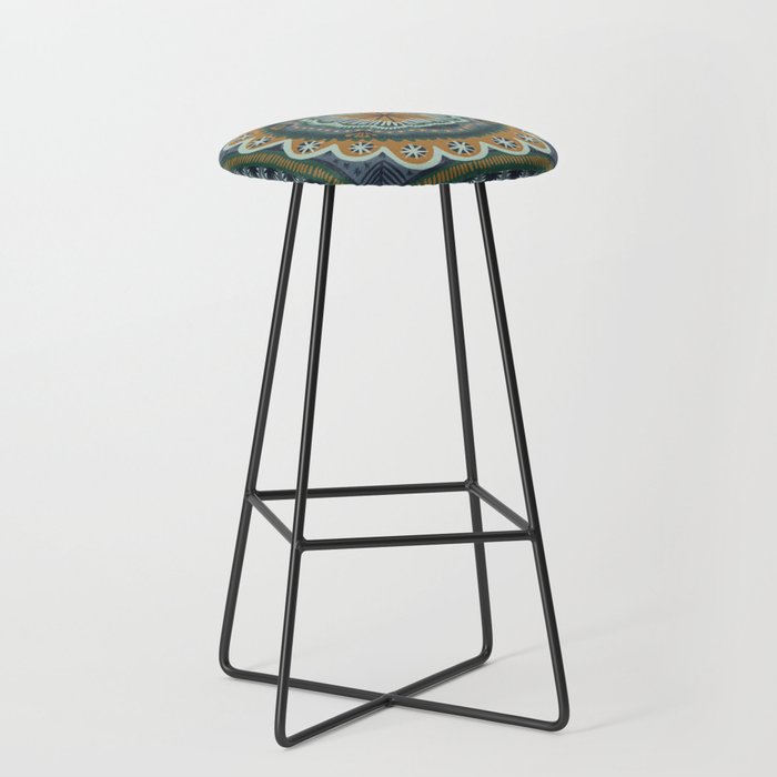 Winter Symmetric Pattern Stool Gallery Image 1