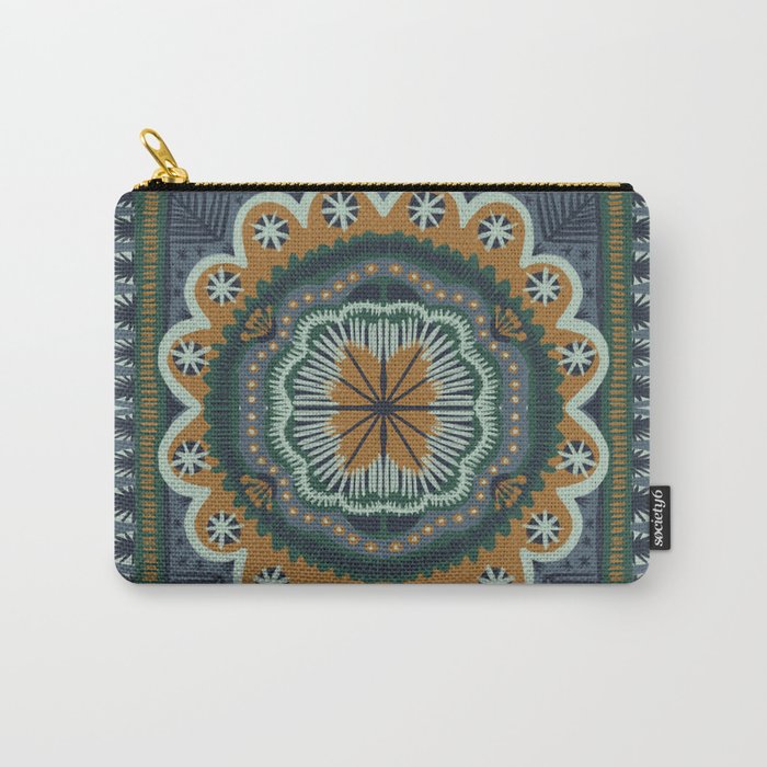 Winter Symmetric Pattern Carry All Pouch Gallery Image 1