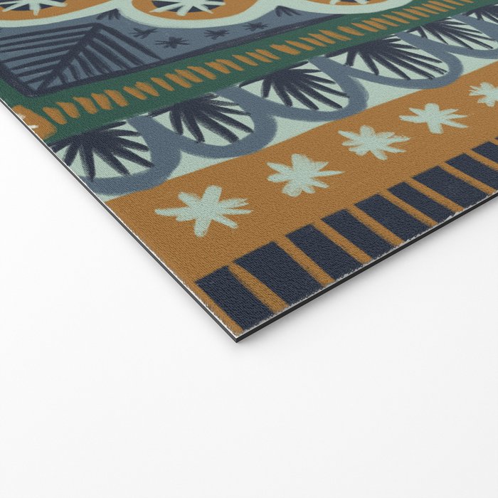 Winter Symmetric Pattern Welcome Mat Gallery Image 2