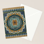 Winter Symmetric Pattern Stationery Card Gallery Image 2