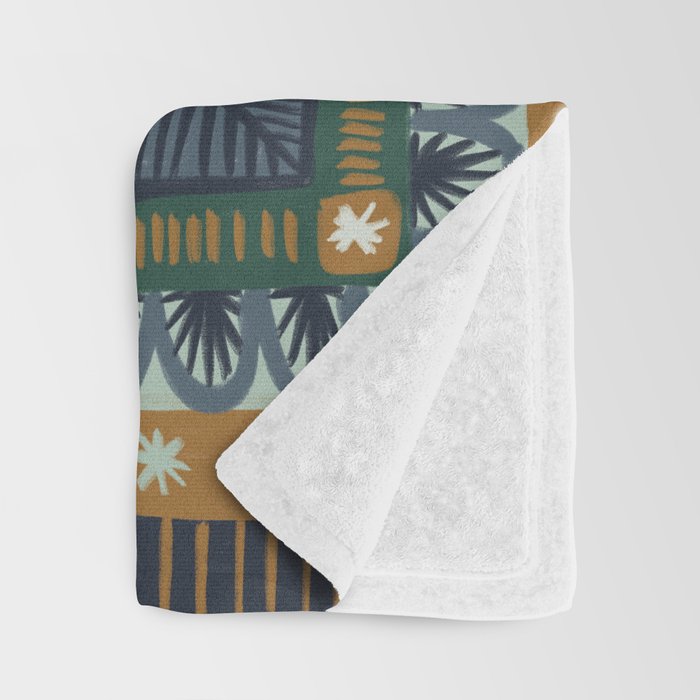 Winter Symmetric Pattern Throw Blanket Gallery Image 3