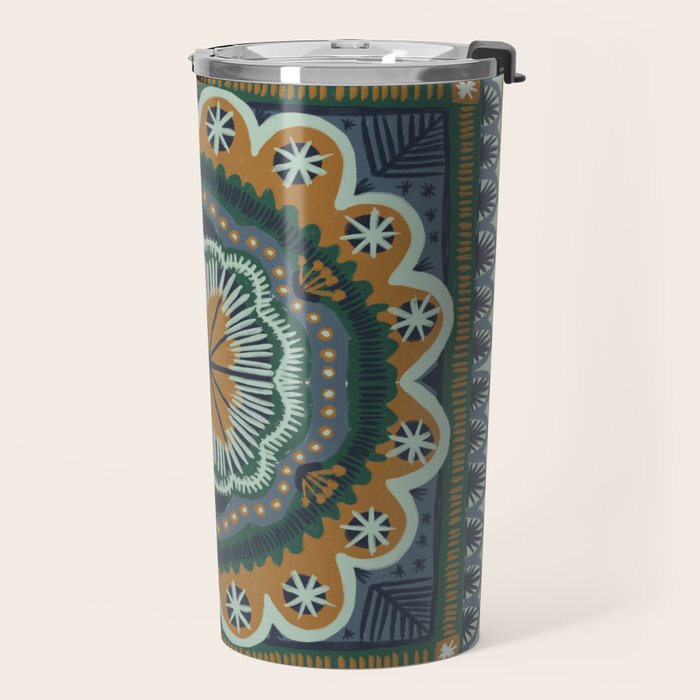 Winter Symmetric Pattern Travel Mug Gallery Image 2