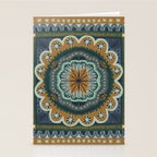 Winter Symmetric Pattern Stationery Card Gallery Image 2