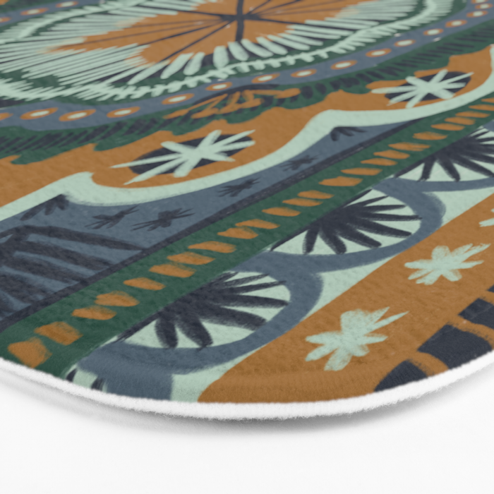 Winter Symmetric Pattern Bath Mat Gallery Image 3