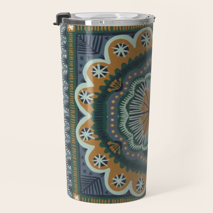 Winter Symmetric Pattern Travel Mug Gallery Image 3