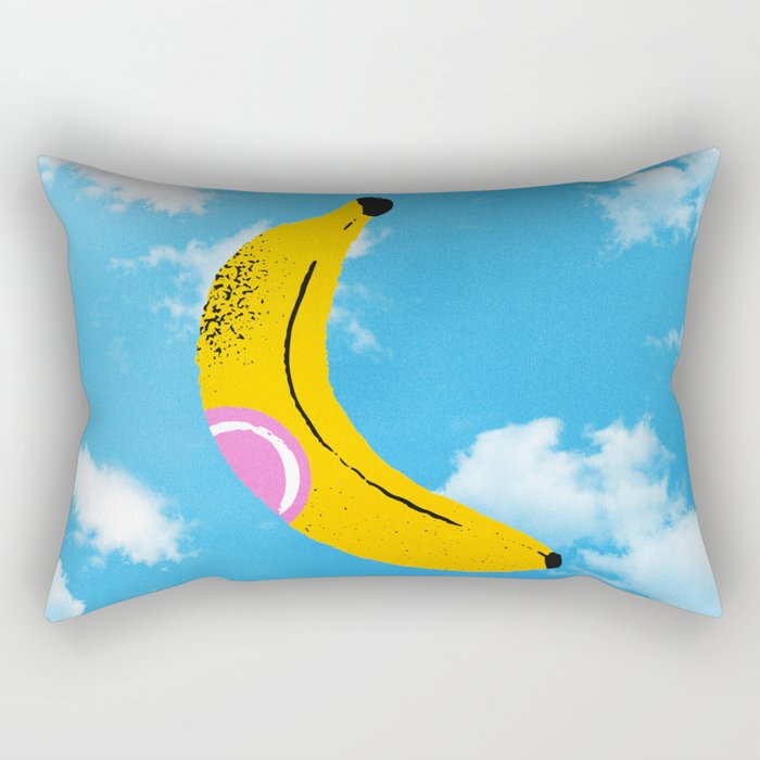 Banana Pop Art: Sky Edition Rectangular Pillow Gallery Image 2