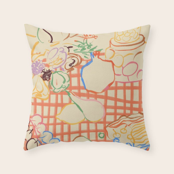 SUMMER FRUIT STILL LIFE Throw Pillow Gallery Image 6