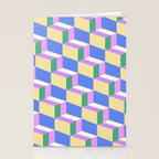 Cuboid Geometric Abstract Shapes Pattern XXXVII Stationery Card Gallery Image 2