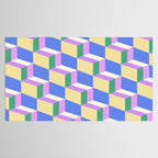 Cuboid Geometric Abstract Shapes Pattern XXXVII Tablecloth Gallery Image 2