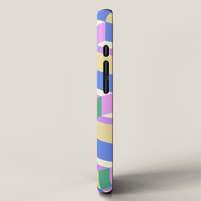 Cuboid Geometric Abstract Shapes Pattern XXXVII iPhone Case Gallery Image 2
