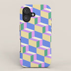 Cuboid Geometric Abstract Shapes Pattern XXXVII iPhone Case Gallery Image 1