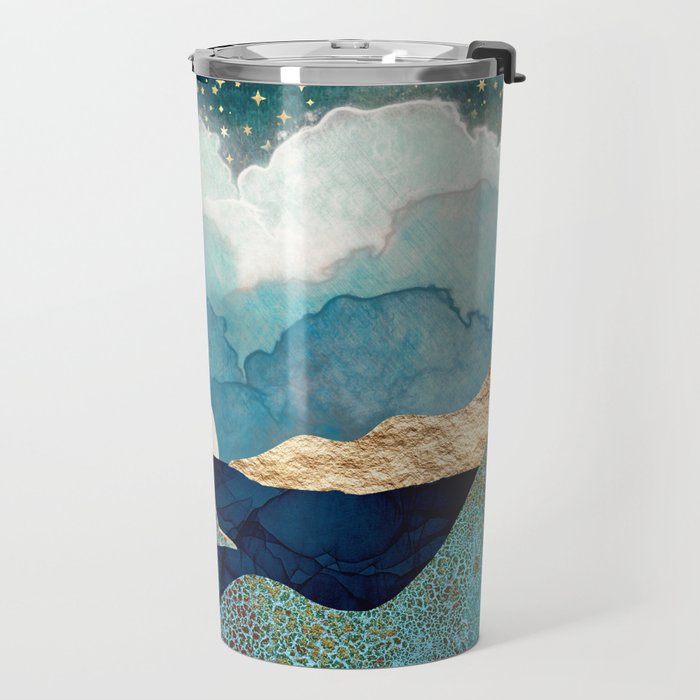 Ocean Clouds Travel Mug Gallery Image 2