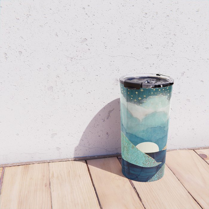 Ocean Clouds Travel Mug Gallery Image 4