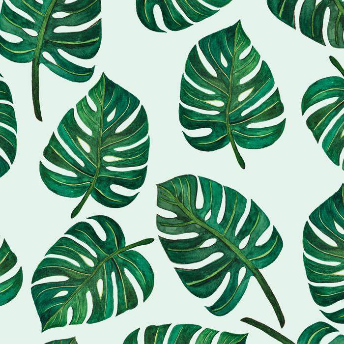 Monstera Watercolor Pattern Coffee Mug Gallery Image 2