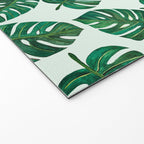 Monstera Watercolor Pattern Welcome Mat Gallery Image 2