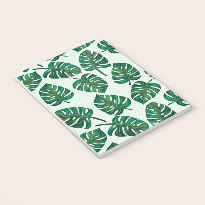 Monstera Watercolor Pattern Notebook Gallery Image 3