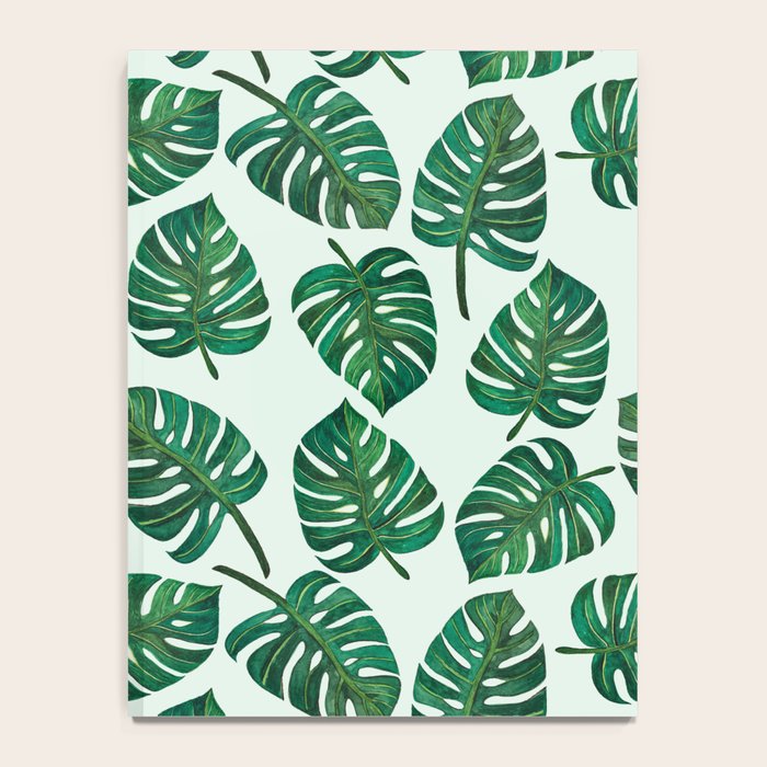 Monstera Watercolor Pattern Notebook Gallery Image 4