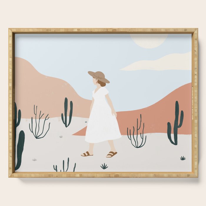 desert wandering Serving Tray Gallery Image 1