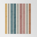 Western Stripes XX Earthy Rainbow Throw Blanket Gallery Image 2