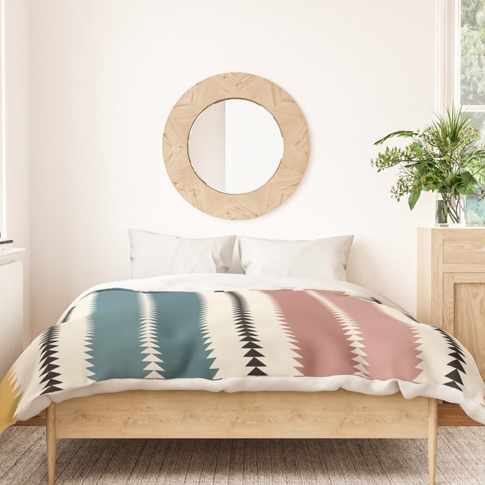 Western Stripes XX Earthy Rainbow Duvet Cover Gallery Image 3