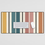 Western Stripes XX Earthy Rainbow Desk Mat Gallery Image 1