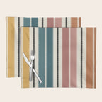 Western Stripes XX Earthy Rainbow Placemat Gallery Image 1