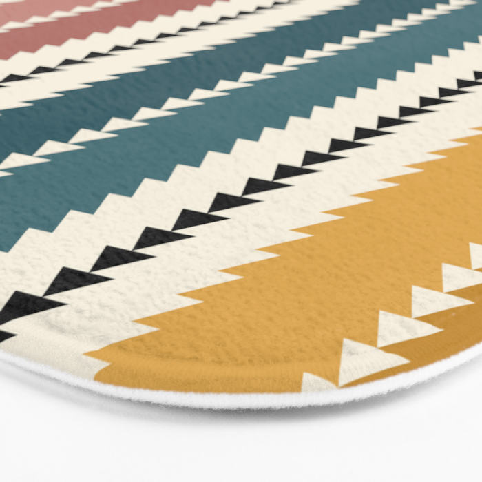 Western Stripes XX Earthy Rainbow Bath Mat Gallery Image 3