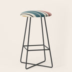 Western Stripes XX Earthy Rainbow Stool Gallery Image 1