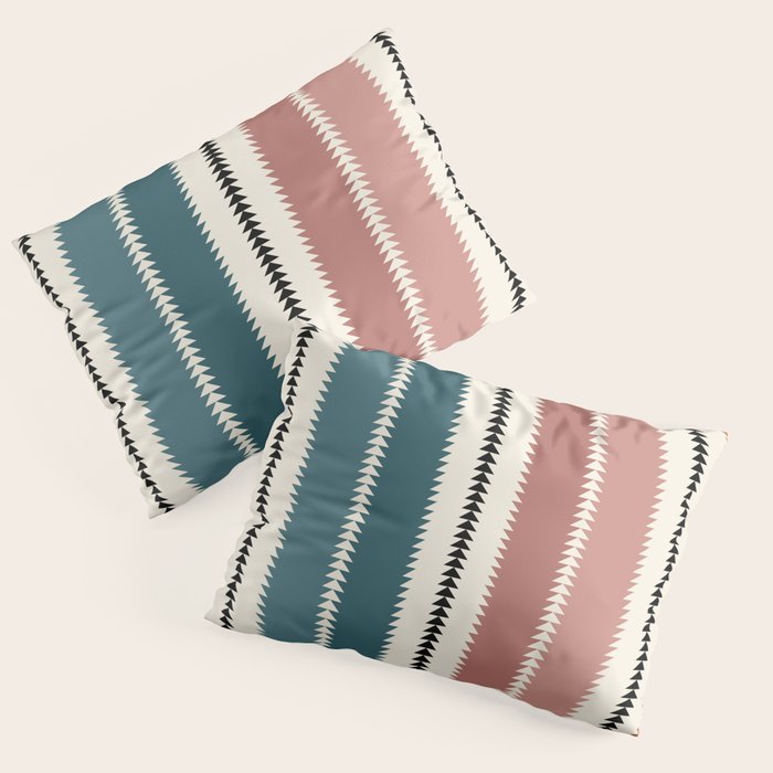Western Stripes XX Earthy Rainbow Pillow Sham Gallery Image 3