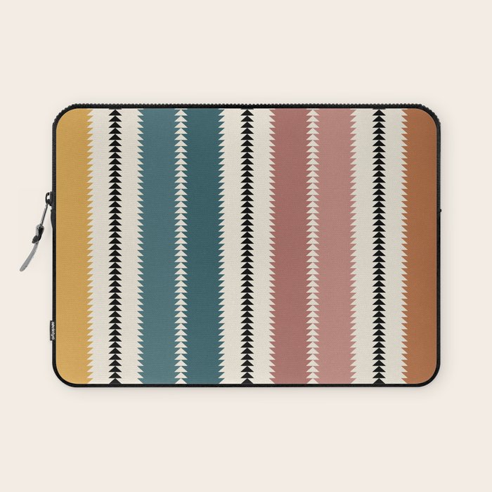 Western Stripes XX Earthy Rainbow Laptop Sleeve Gallery Image 1