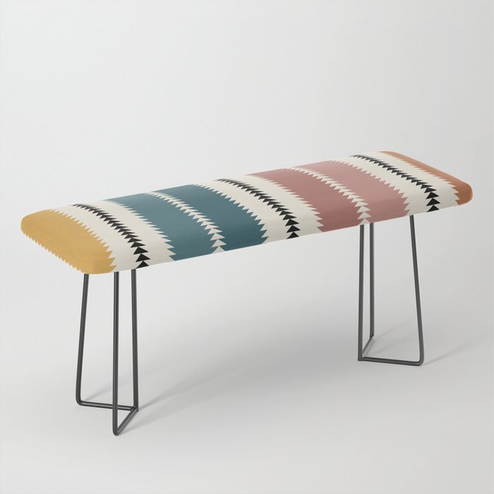 Western Stripes XX Earthy Rainbow Bench Gallery Image 1
