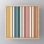 Western Stripes XX Earthy Rainbow Mini Art Print Gallery Image 1