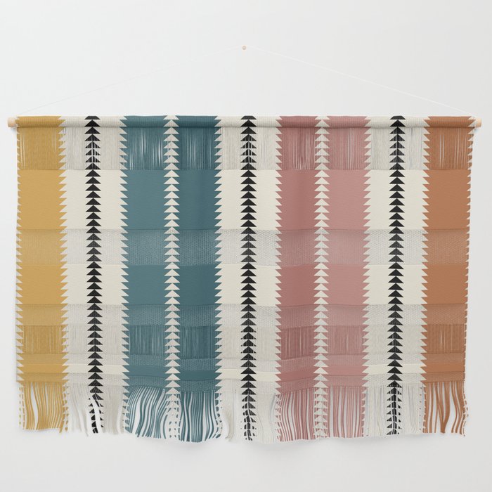 Western Stripes XX Earthy Rainbow Wall Hanging Gallery Image 1