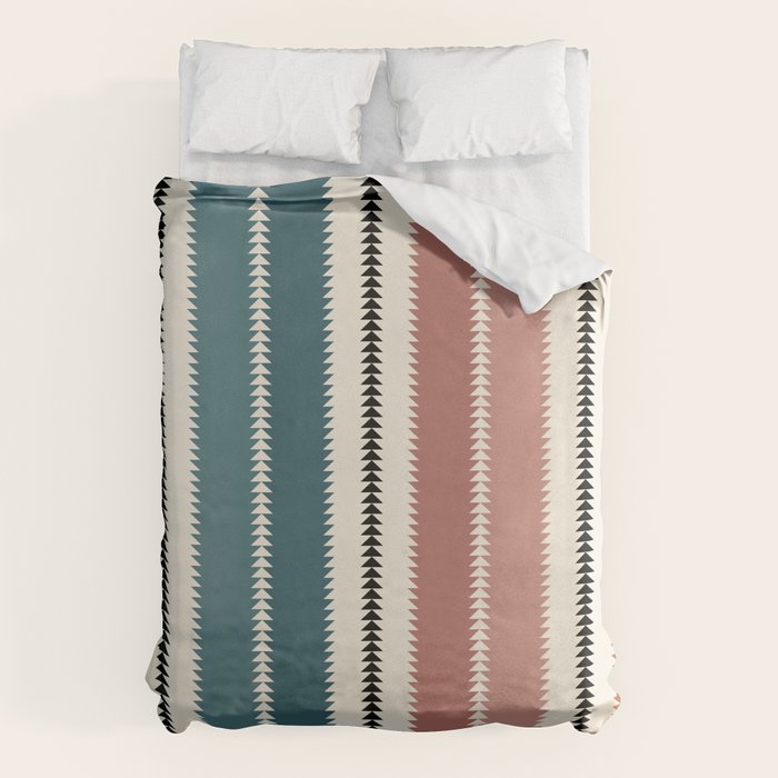 Western Stripes XX Earthy Rainbow Duvet Cover Gallery Image 6