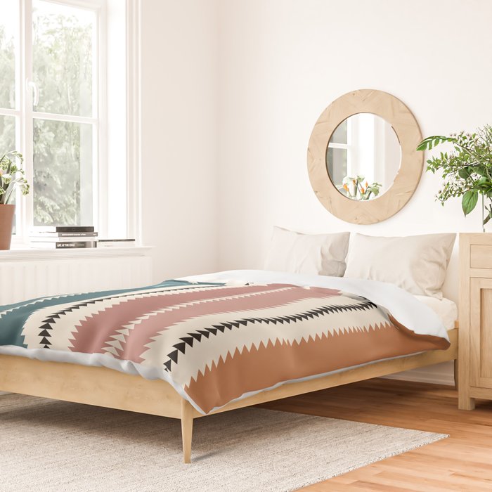 Western Stripes XX Earthy Rainbow Duvet Cover Gallery Image 2