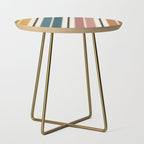 Western Stripes XX Earthy Rainbow Side Table Gallery Image 1
