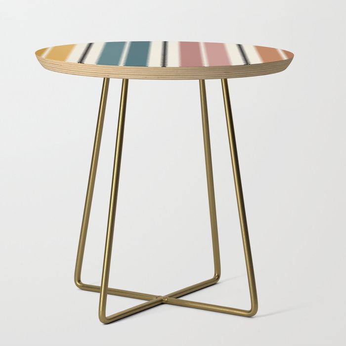 Western Stripes XX Earthy Rainbow Side Table Gallery Image 1