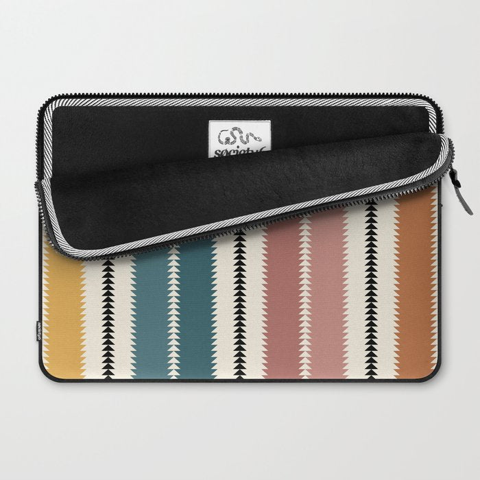 Western Stripes XX Earthy Rainbow Laptop Sleeve Gallery Image 2