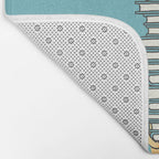 A Book Lover (blue) Bath Mat Gallery Image 2