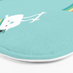 Skateboarding cloud Bath Mat Gallery Image 3