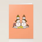 Gemini Snowman Stationery Card Gallery Image 2