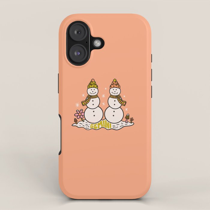 Gemini Snowman iPhone Case Gallery Image 1