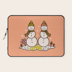 Gemini Snowman Laptop Sleeve Gallery Image 1