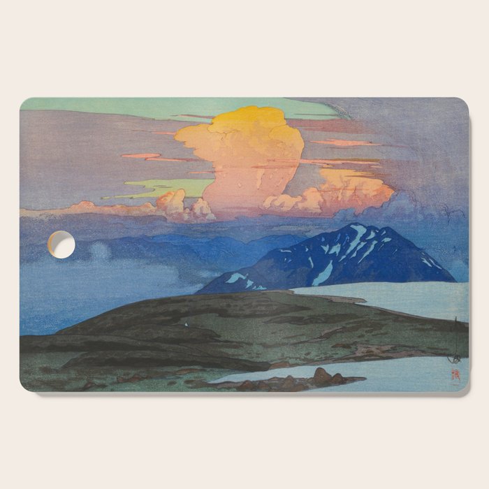 Japan Alps Vintage Beautiful Japanese Woodblock Print Hiroshi Yoshida Landscape Cutting Board Gallery Image 1