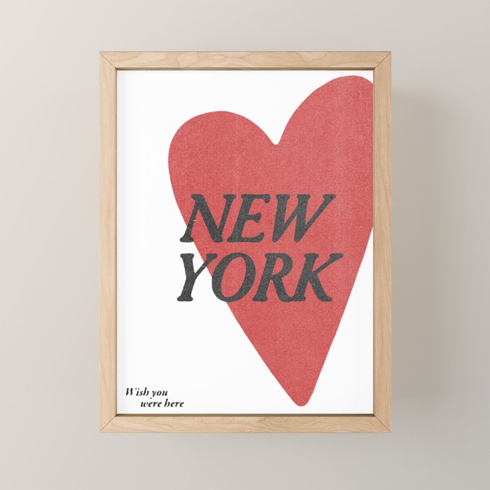Wish You Were Here - New York Mini Art Print Gallery Image 1