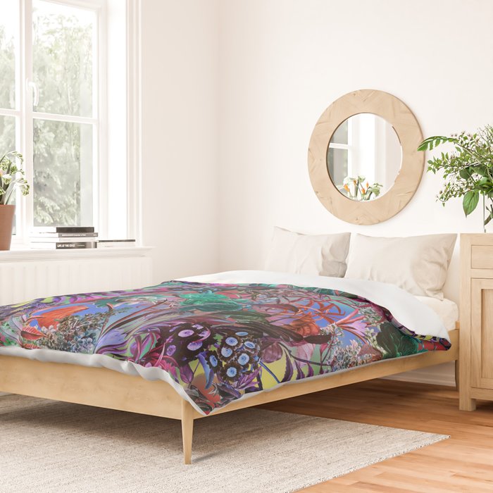 Multicolor Floral Pattern Duvet Cover Gallery Image 2